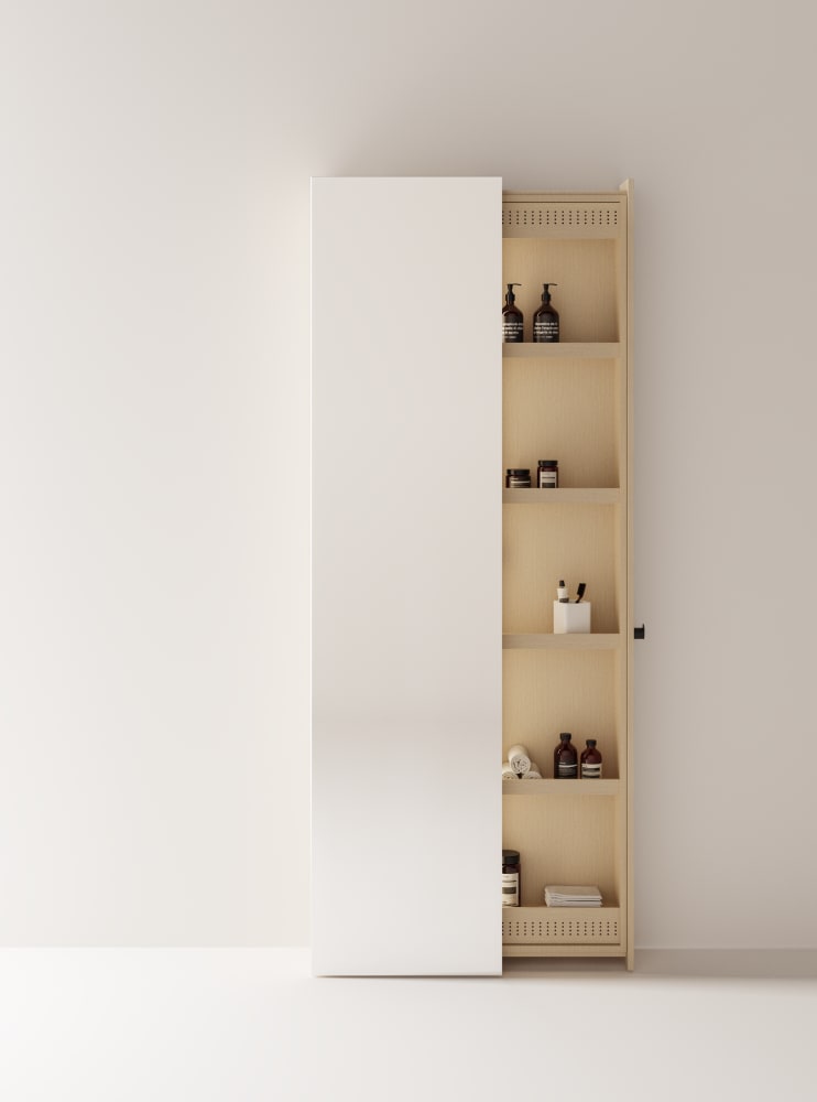 Mirror With Cabinet Voilà - Amob0216 Alessandro Andreucci, 2022