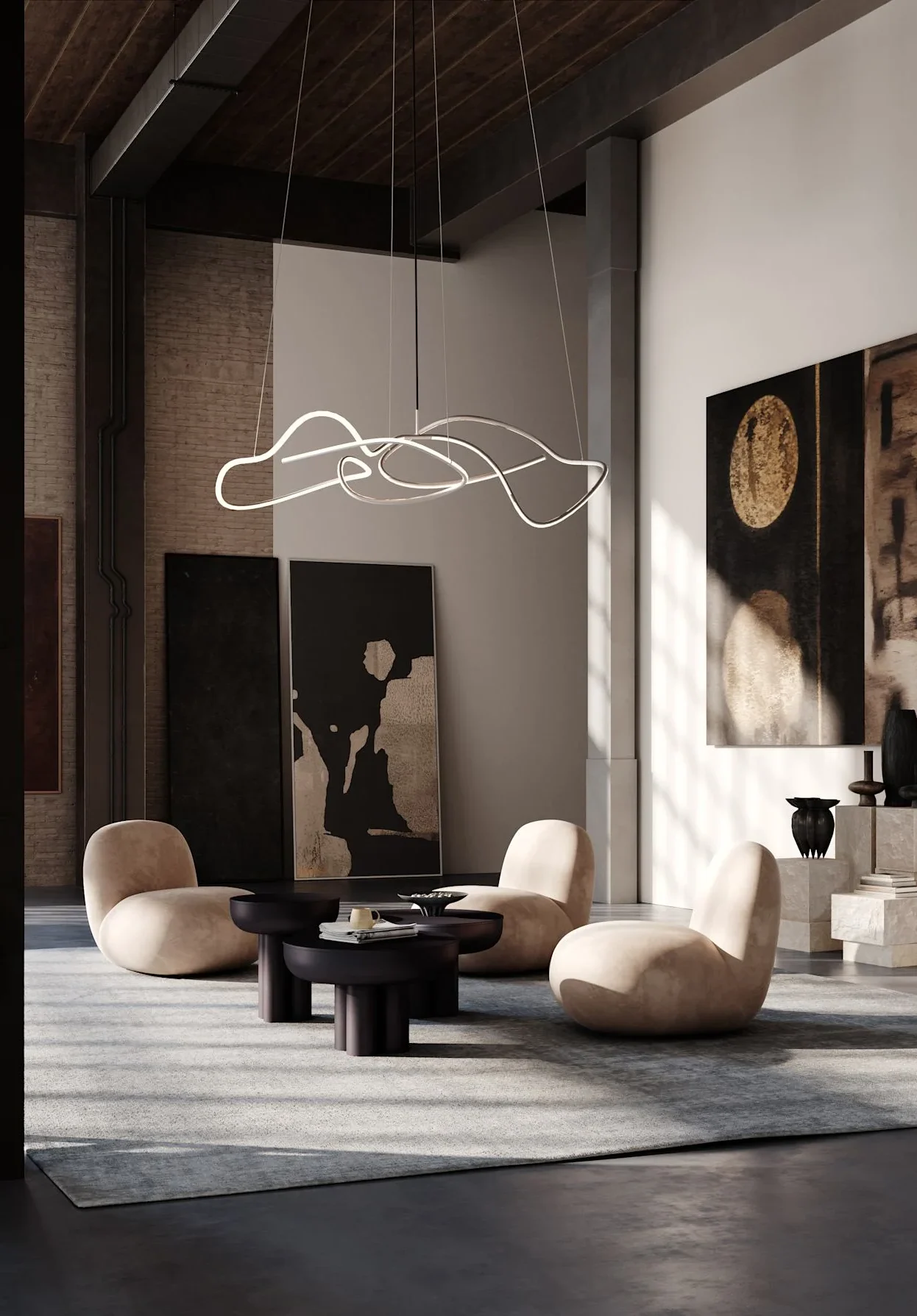 101 CPH Ghost Chandelier, Big - Chrome