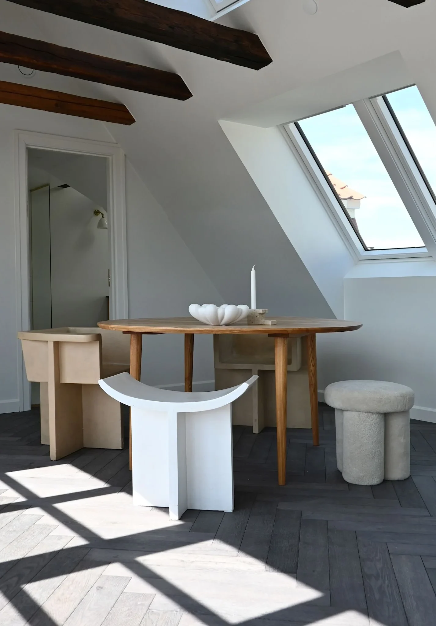 101 CPH Brutus Stool - Bone White