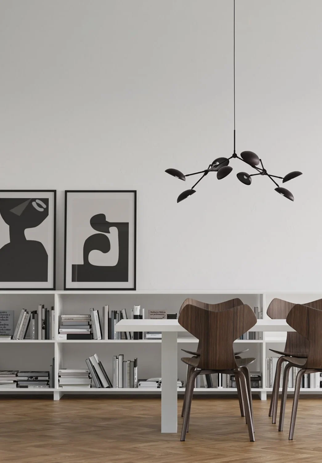 101 CPH Drop Chandelier, Mini - Burned Black (5M)