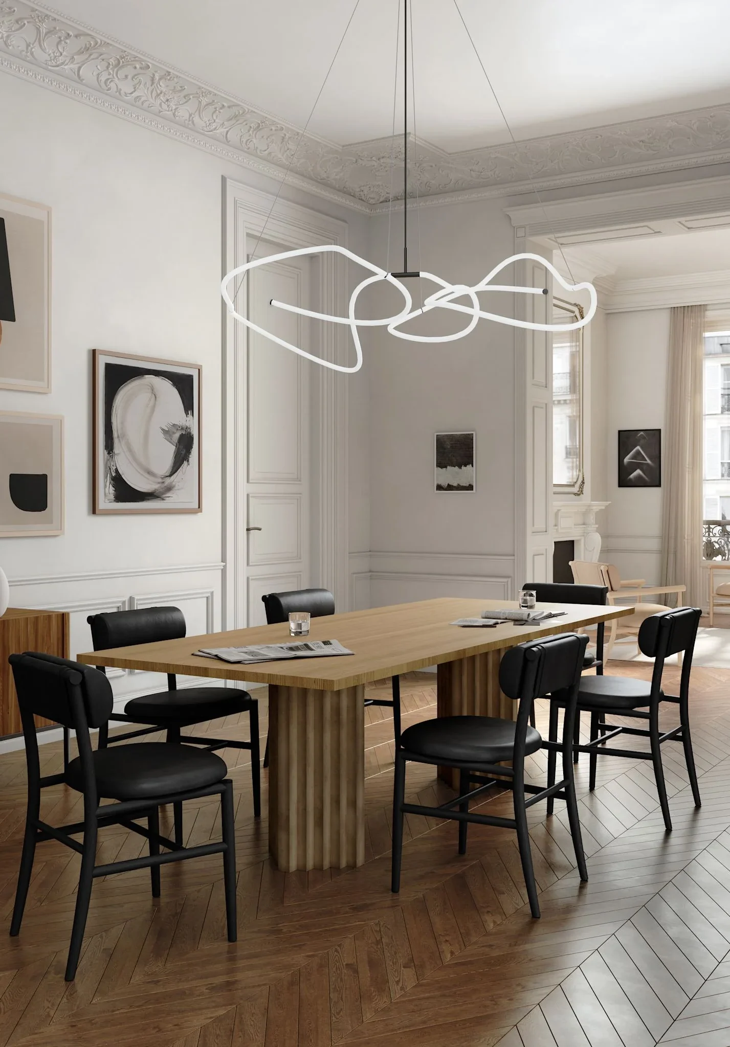 101 CPH Ghost Chandelier, Big - Neon (5M)