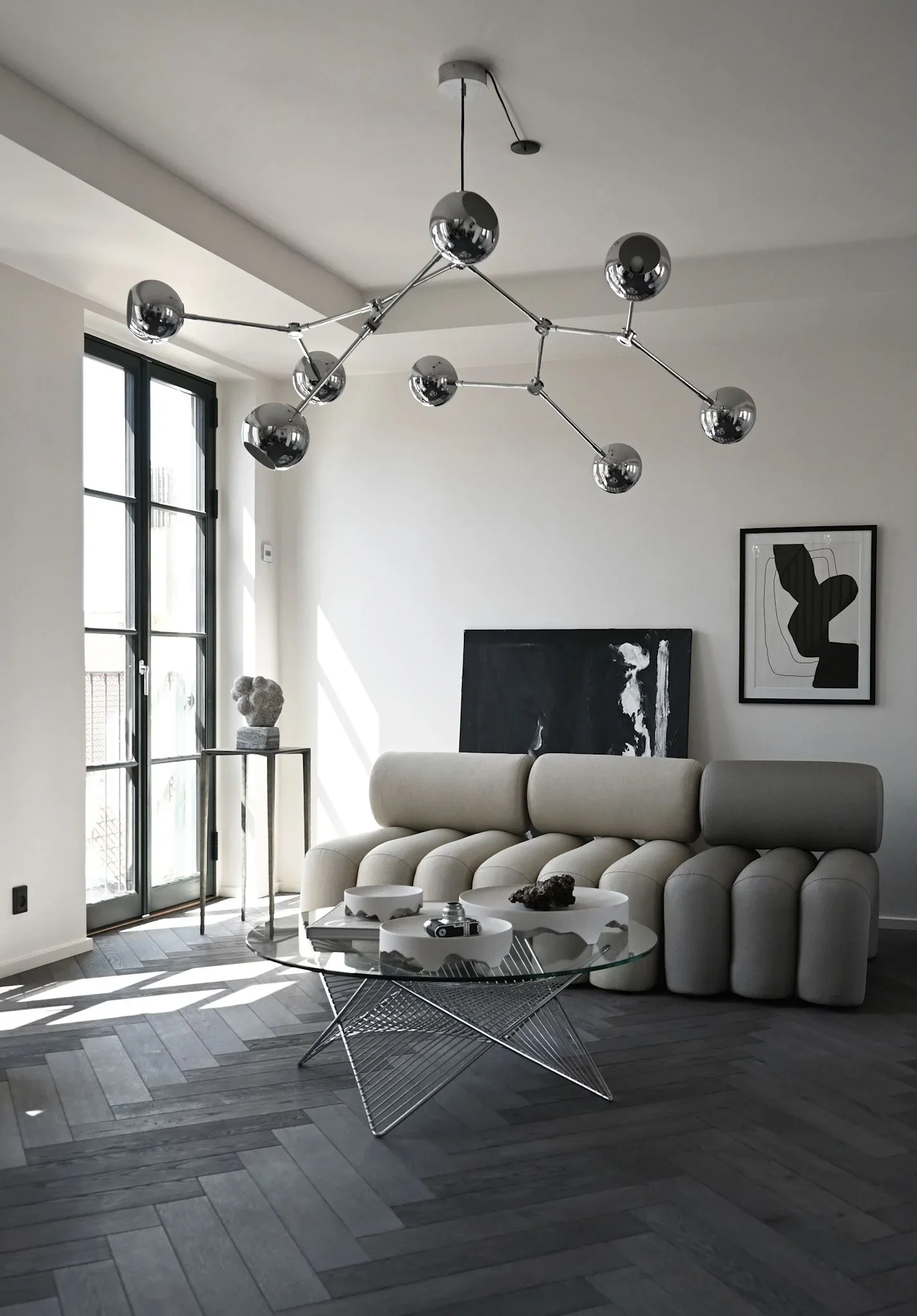 101 CPH Drop Chandelier Globe - Chrome (5M)