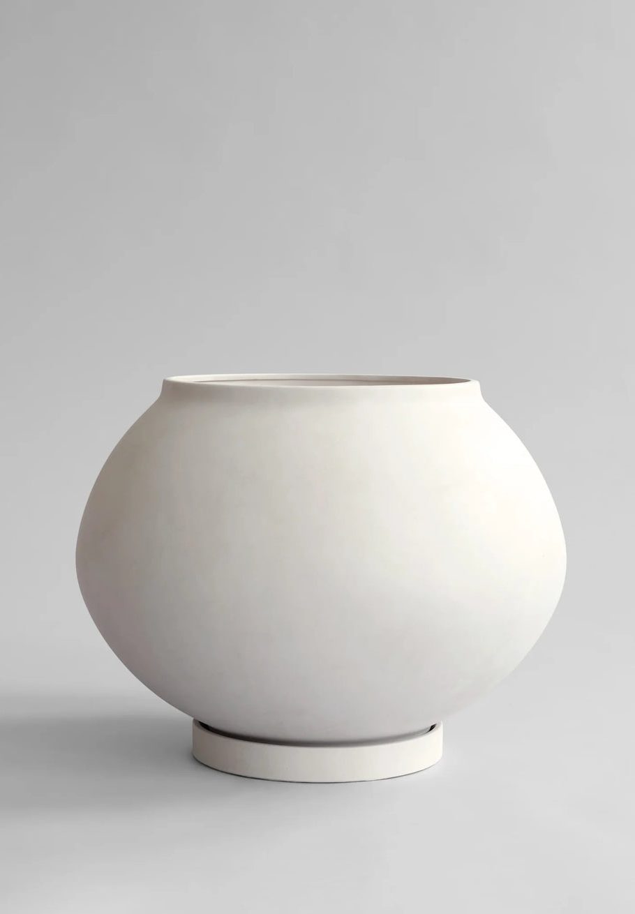 101 CPH Sunao Plant Pot Fat, Hexa - Birch