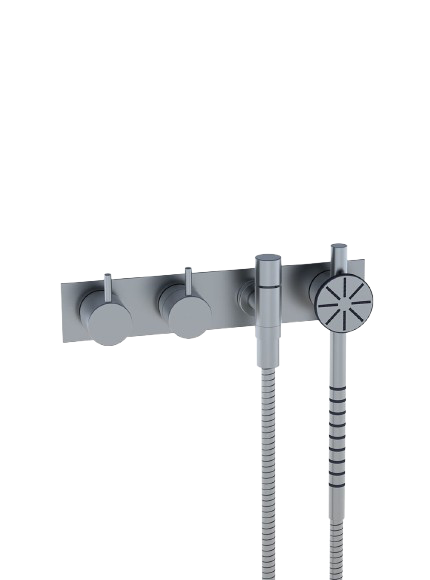 5174S ¾" Thermostatic Mixer With Shower Rail And Hand Shower