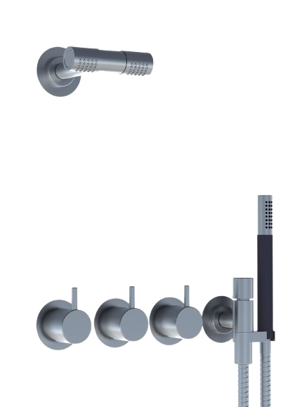 871R-081D Two-Handle Build-In Mixer With Diverter