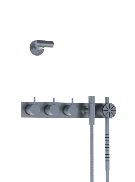 875S-081 Two-Handle Build-In Mixer and diverter