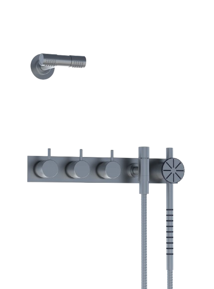 875S-081D Two-Handle Build-In Mixer with diverter