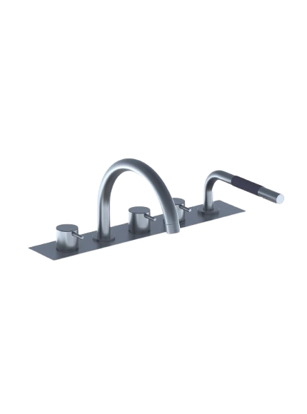 Bk13 Two-Handle Mixer With Swivel Spout For Bath Filling