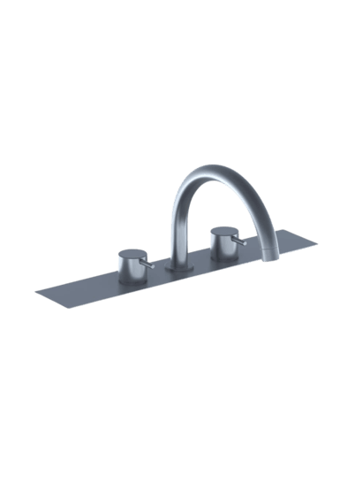 Bk8 Two-Handle Mixer With Swivel Spout For Bath Filling.