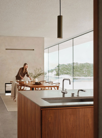 Kv1-500T1 One-Handle Mixer, Double Swivel Spout