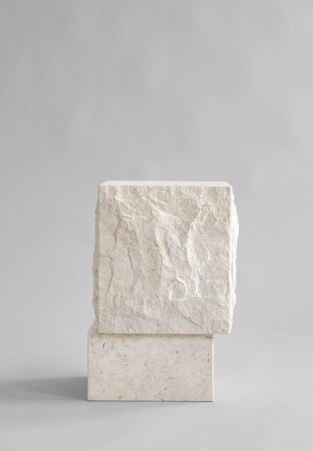 101 CPH Temple Coffee Table, Tall - Limestone