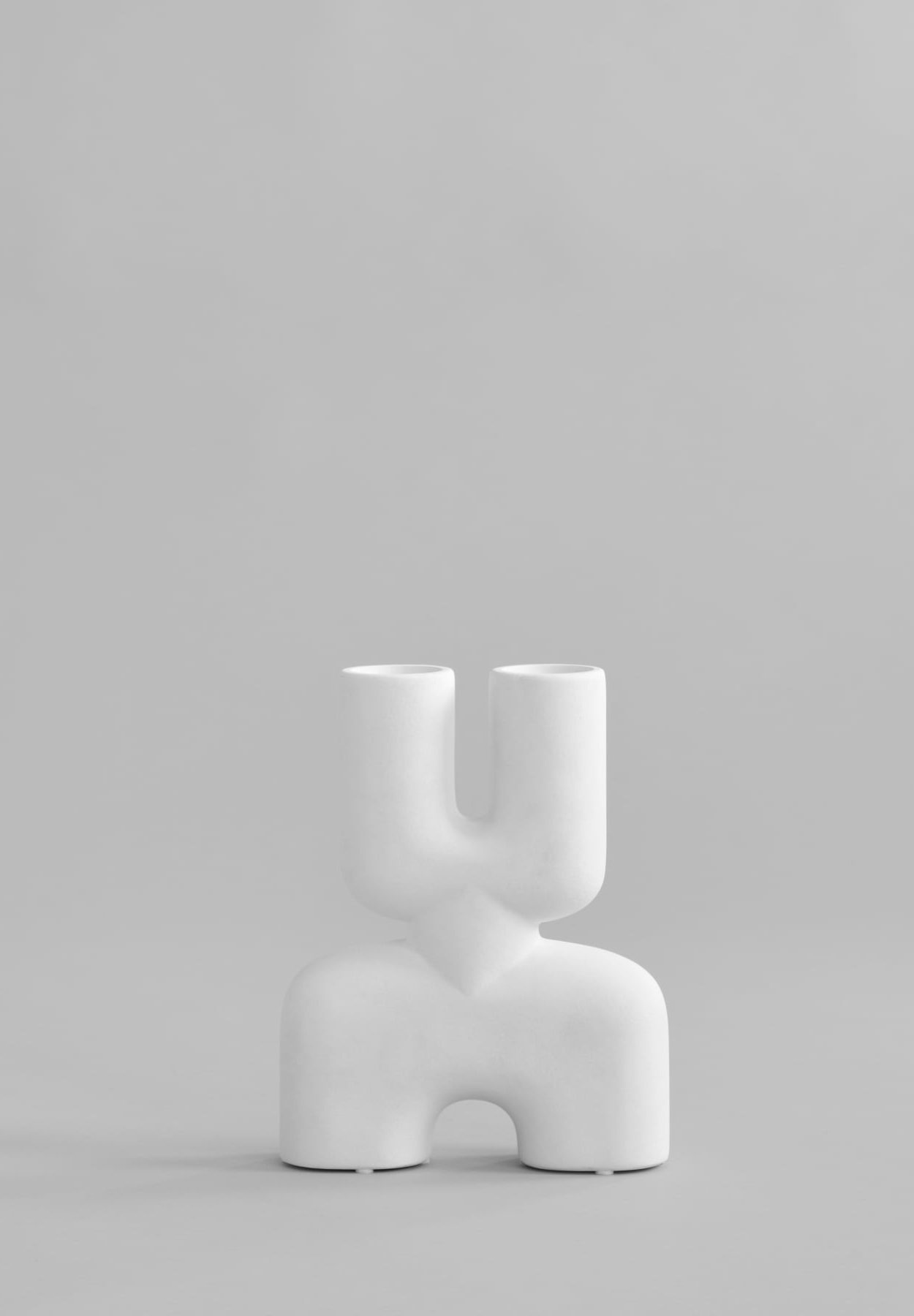 101 CPH Cobra Vase Double, Mini - Bone White