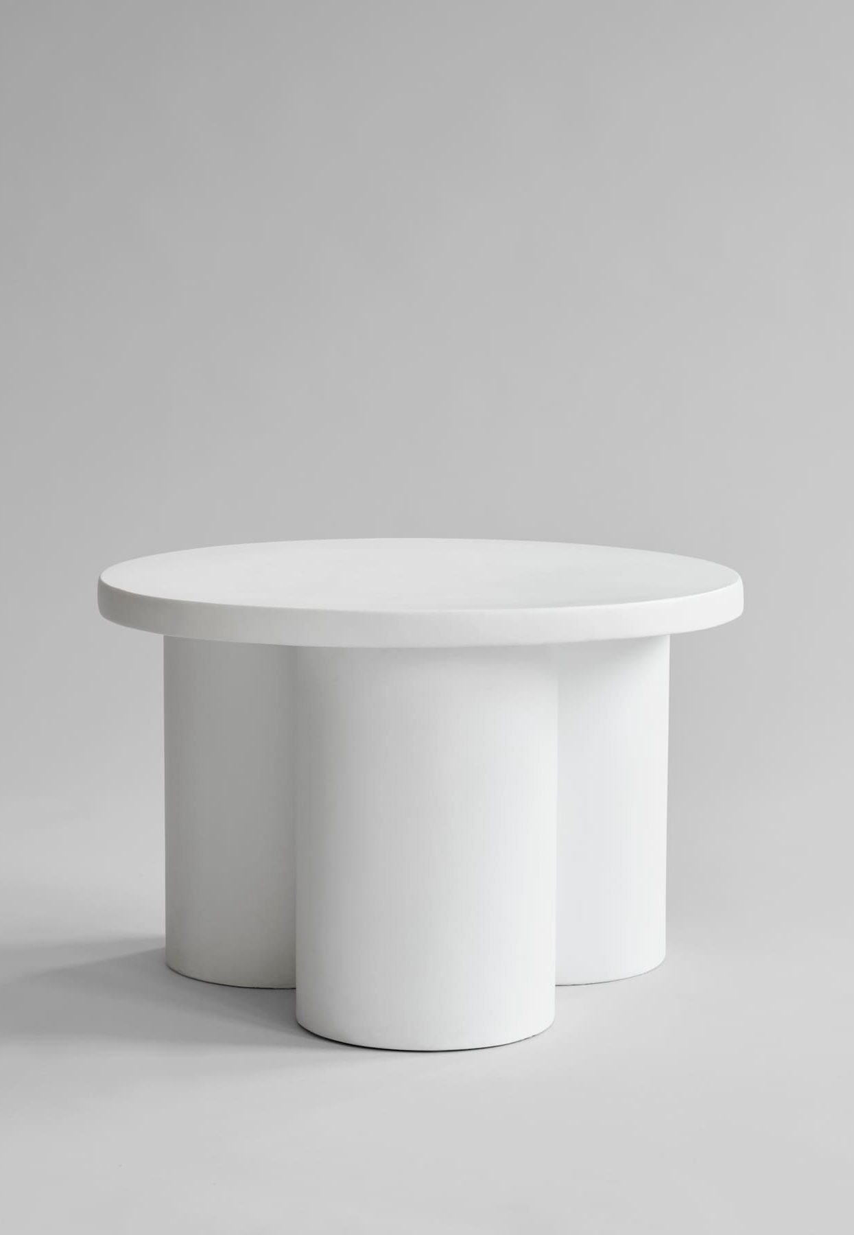 101 CPH Big Foot Table, Low - Bone White