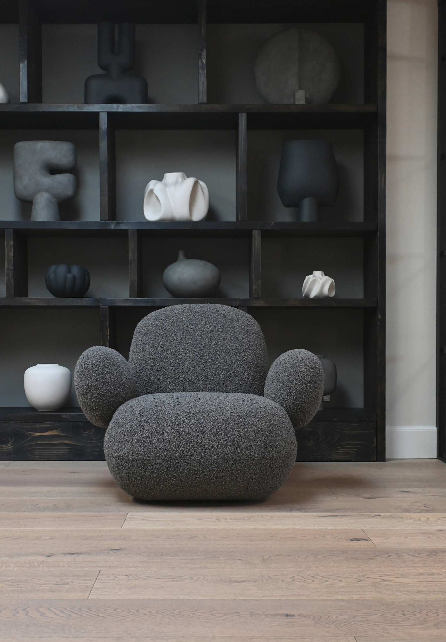 101 CPH Toe Armchair, Flat - Deep Taupe (A2635)