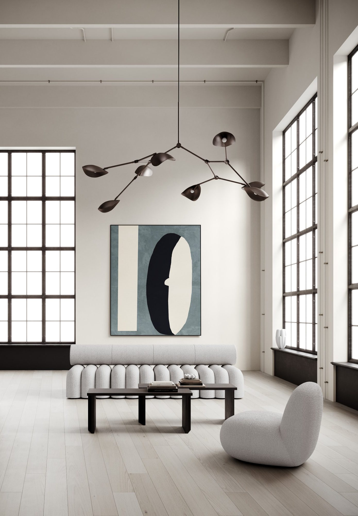 101 CPH Stingray Chandelier - Burned Black (5M)