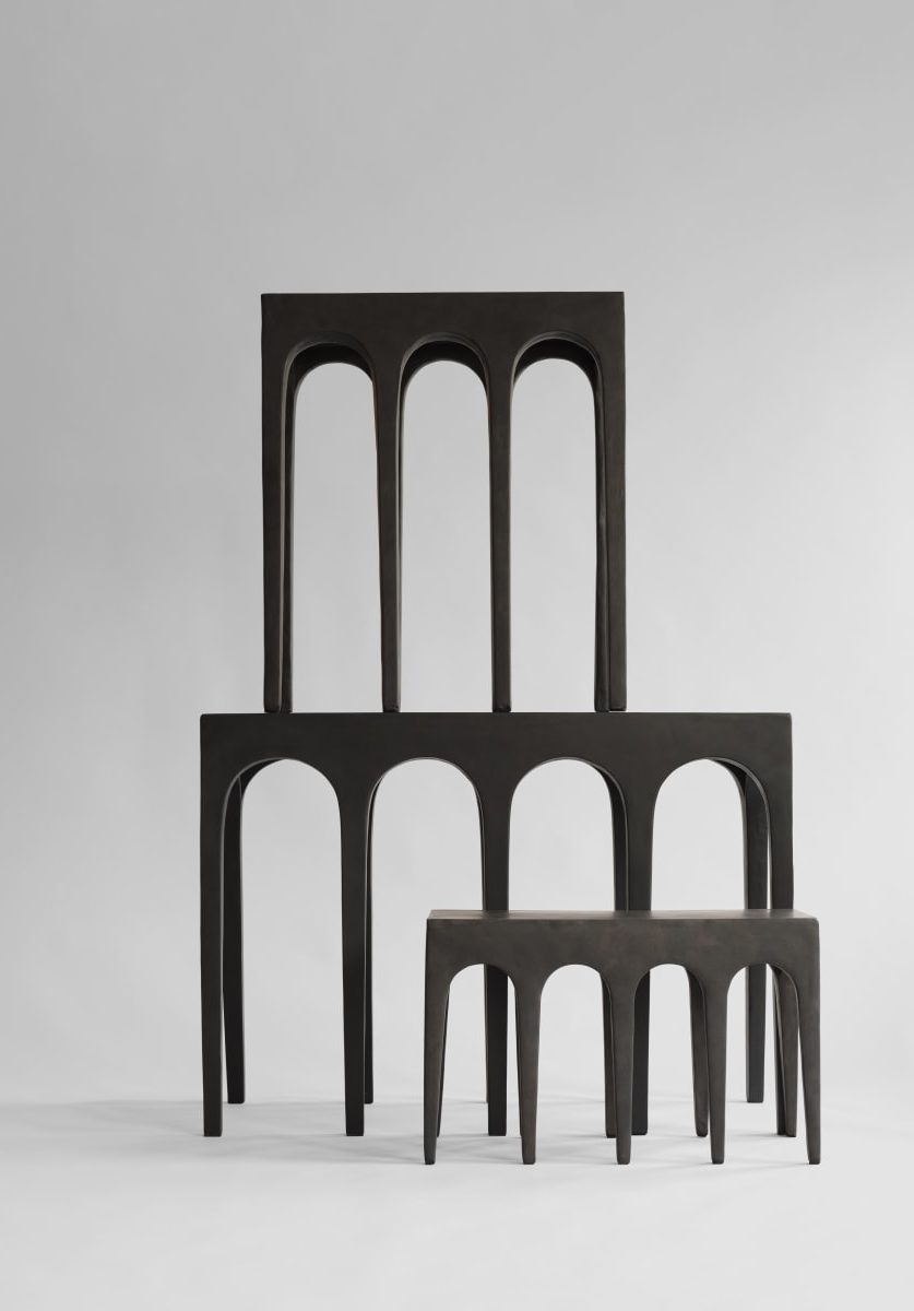 101 CPH Bow Console, Big - Coffee