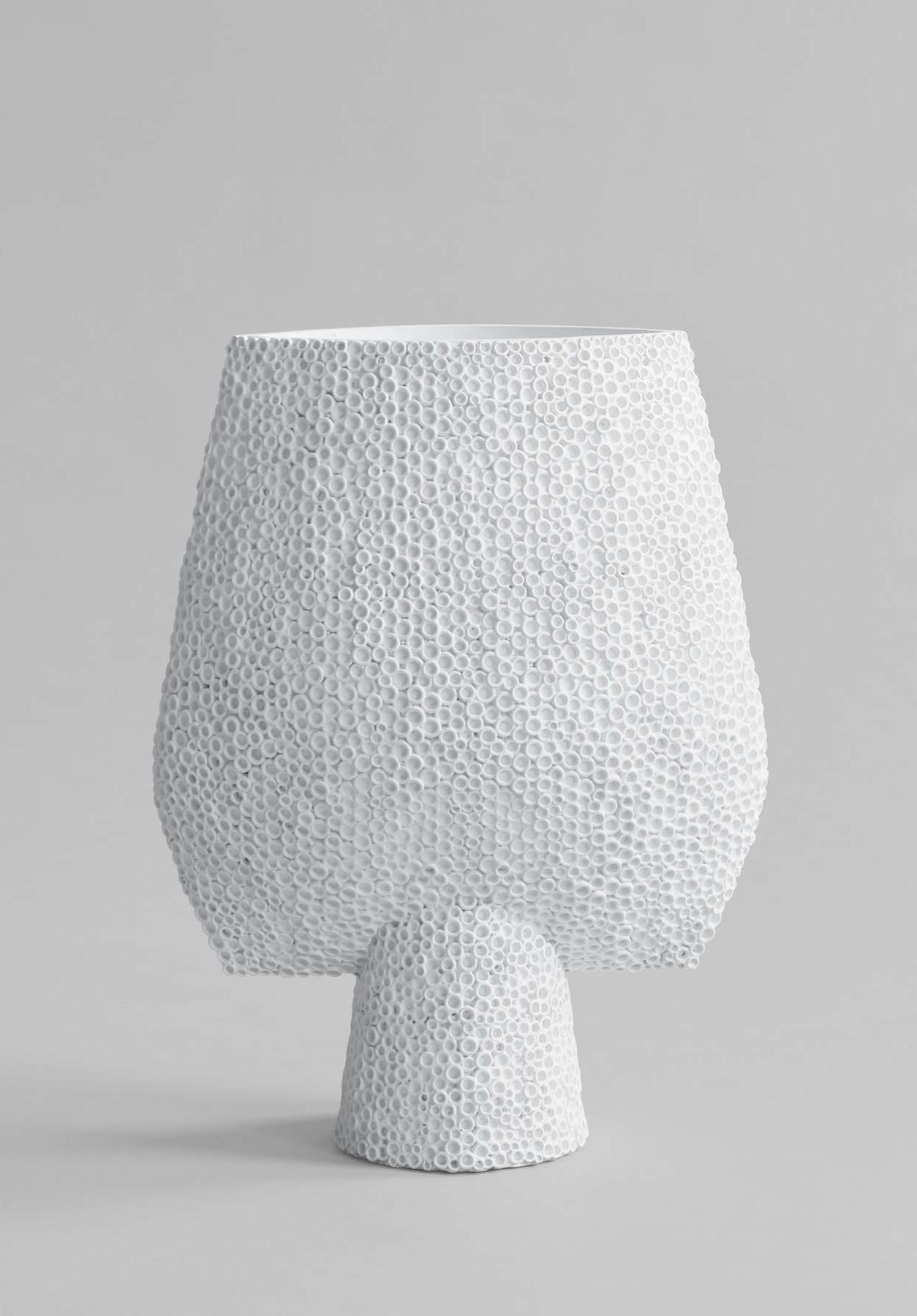 101 CPH Sphere Vase Square Shisen, Big - Bone White