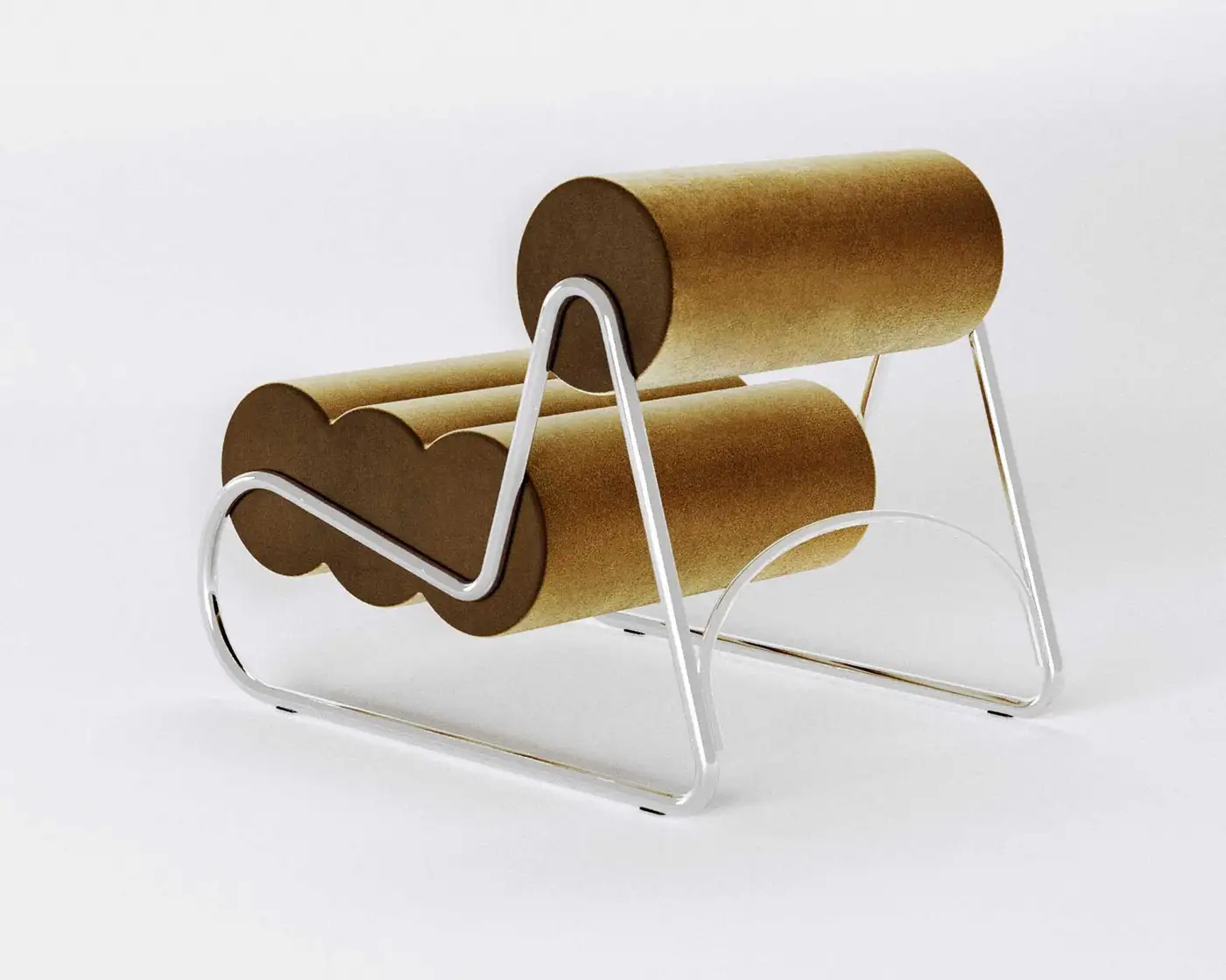 Fave Lounge Chair Megan 5 Yellow / Chrome | NORR11 - Image 2