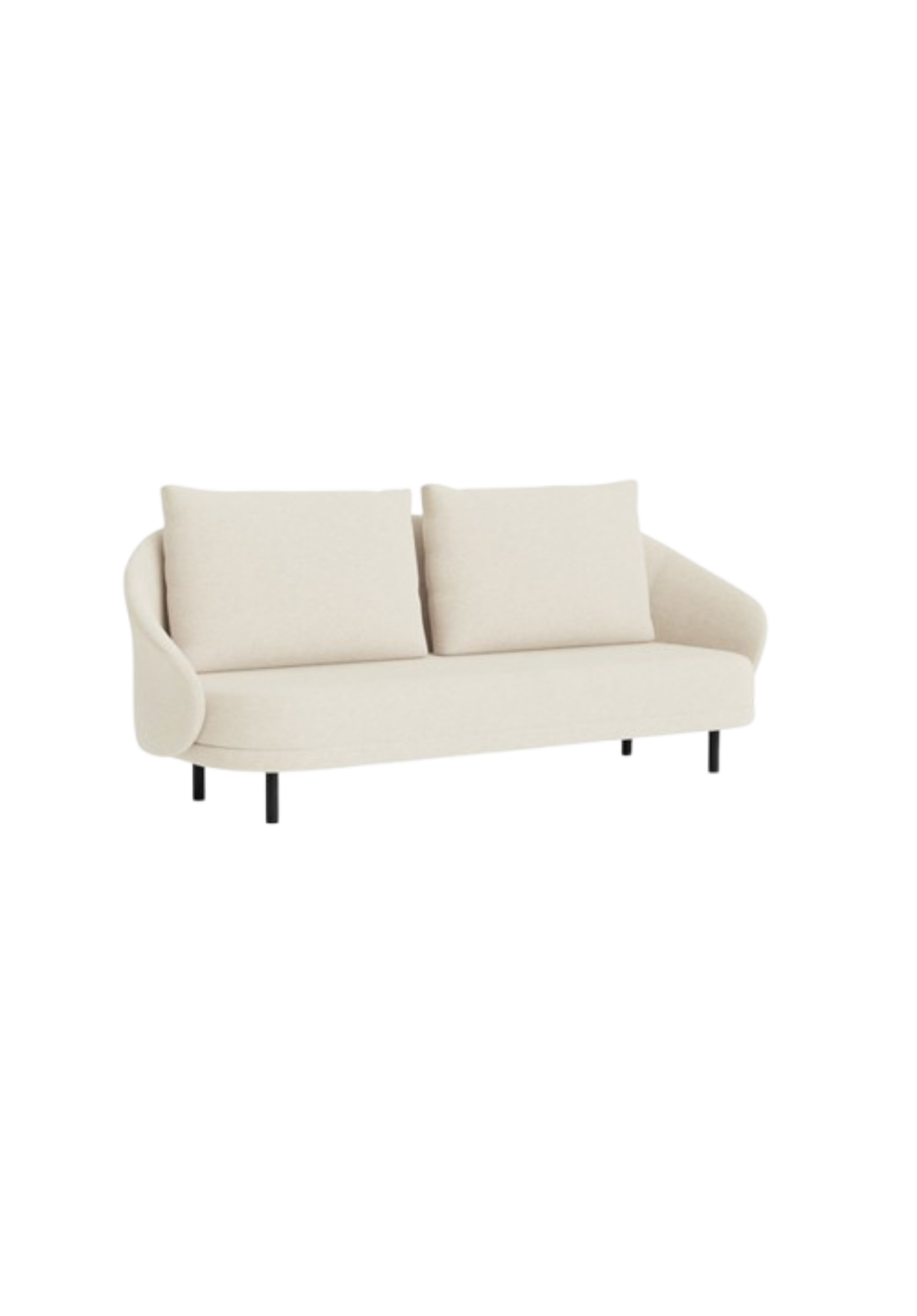 New Wave Sofa Oak Black/ Barnum Bouclé 24 | NORR11