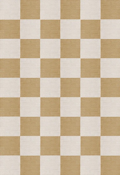 Chess Wool Rug - Harvest Yellow | LAYERED