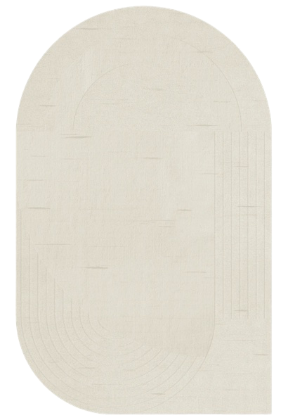 Circular Wool Rug - Bone White | LAYERED