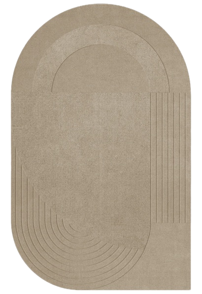 Circular Wool Rug - Sand | LAYERED