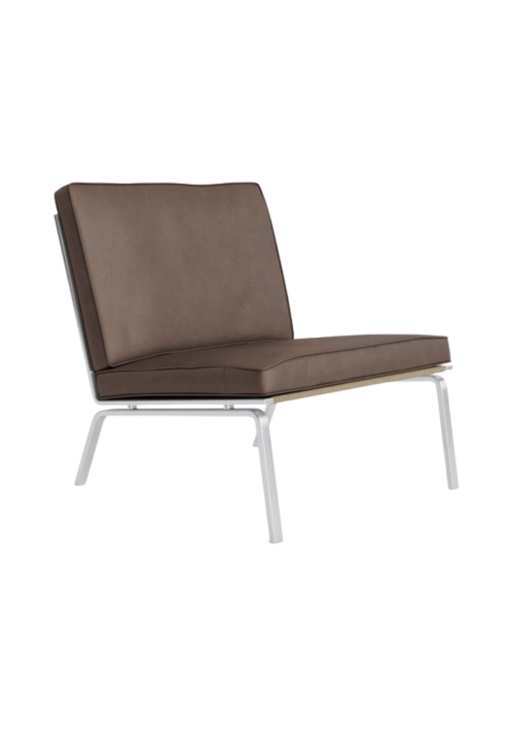 Man Lounge Chair Dunes Dark Brown Leather | NORR11