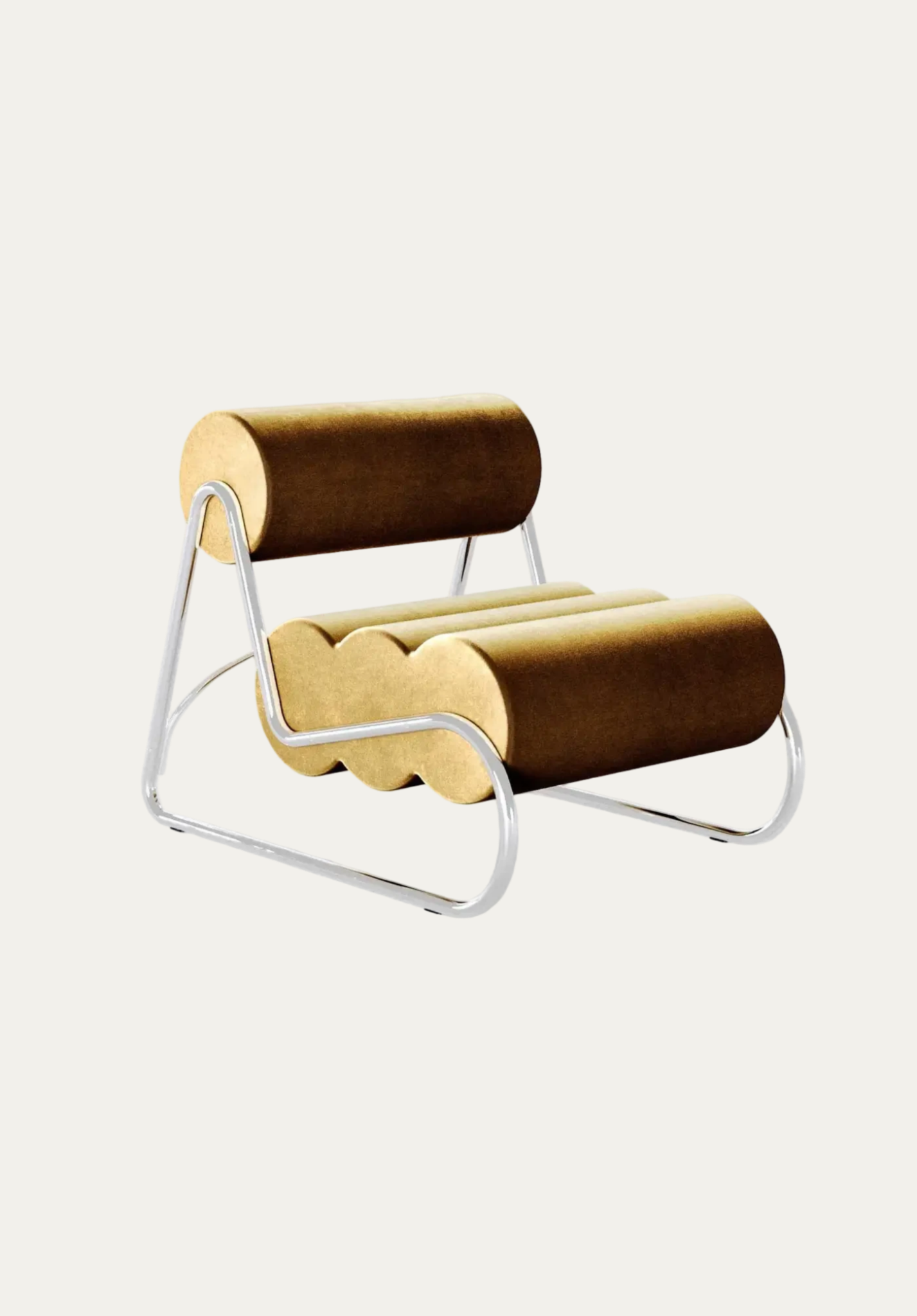 Fave Lounge Chair Megan 5 Yellow / Chrome | NORR11