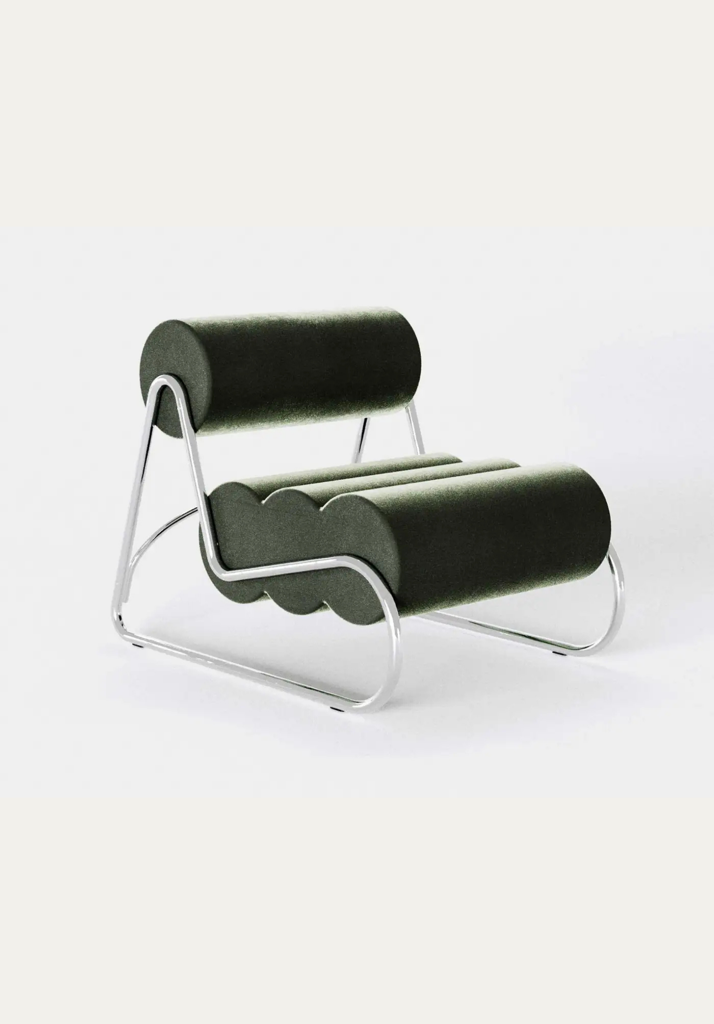 Fave Lounge Chair Megan 104 Pine / Chrome | NORR11
