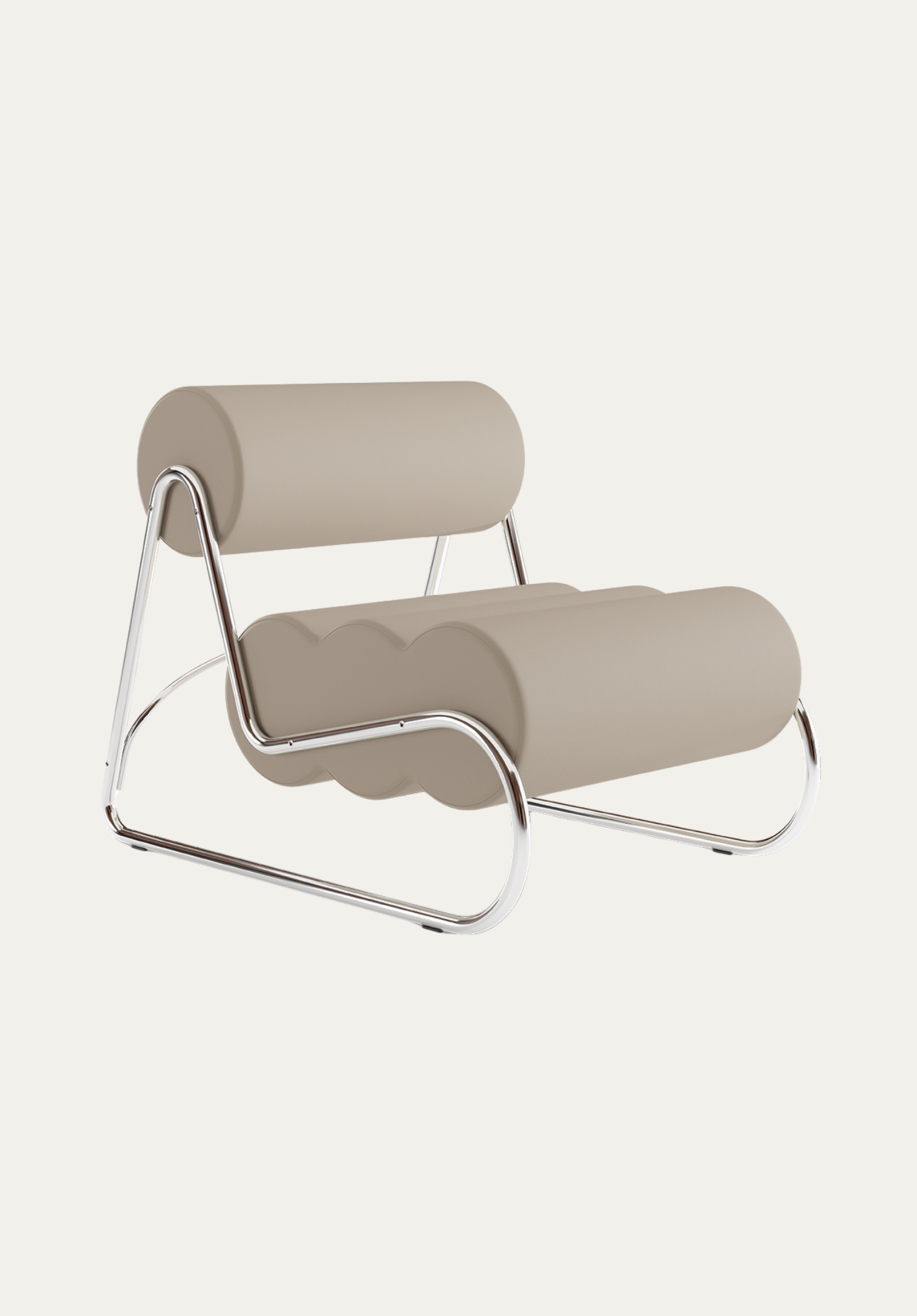 Fave Lounge Chair Spectrum Mineral Leather / Chrome | NORR11