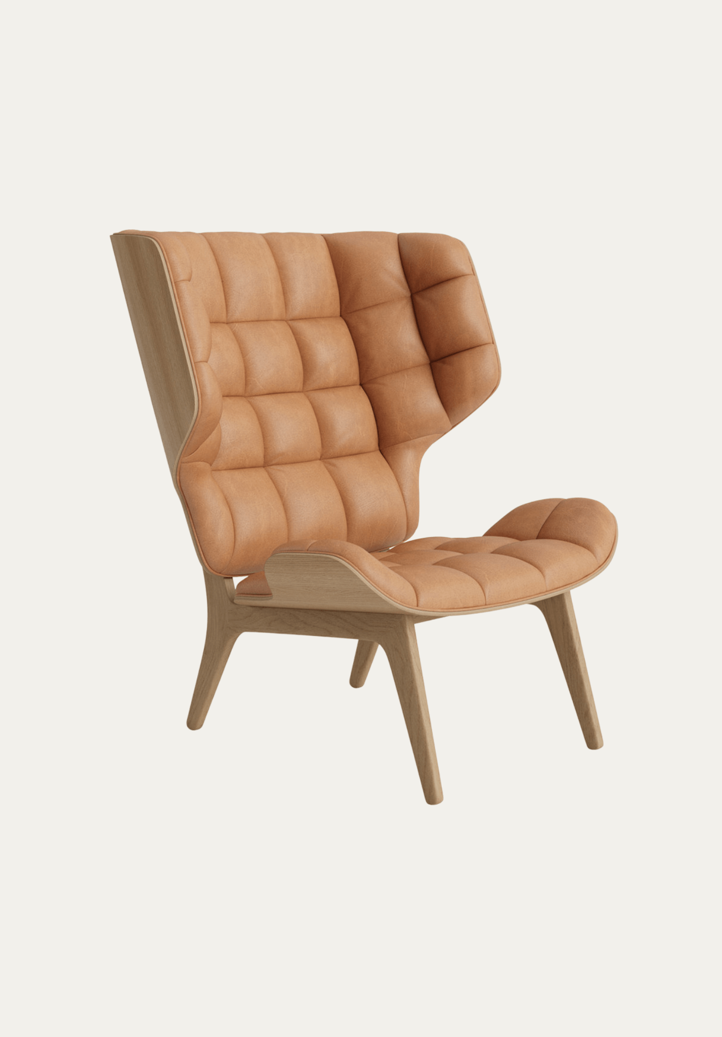Mammoth Lounge Chair Dunes Camel Leather | NORR11