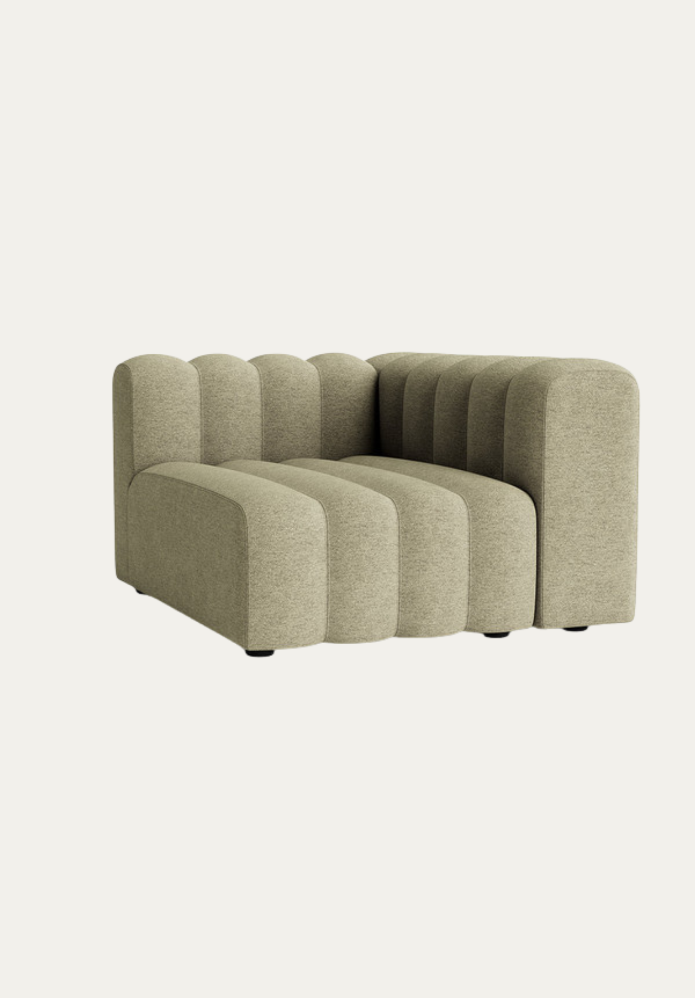 Studio Lounge Medium Left Armrest Barnum Bouclé Col. 07 | NORR11