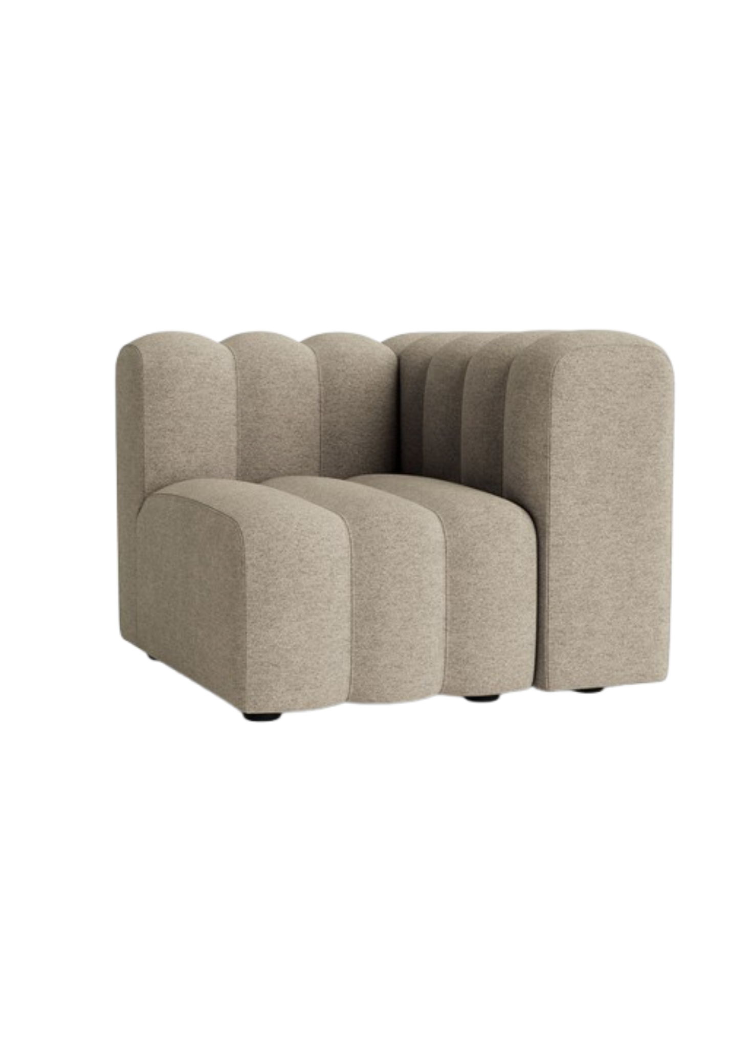 Studio Armrest Small Barnum Bouclé Col. 03 Left | NORR11