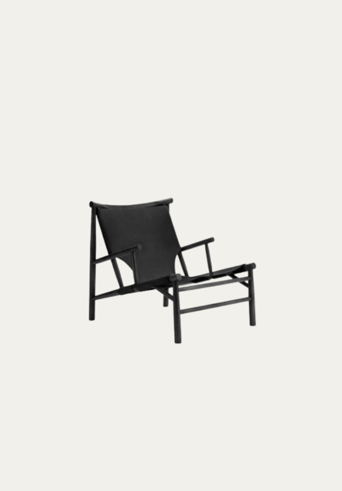 Samurai Lounge Chair Black Oak / Black Leather | NORR11