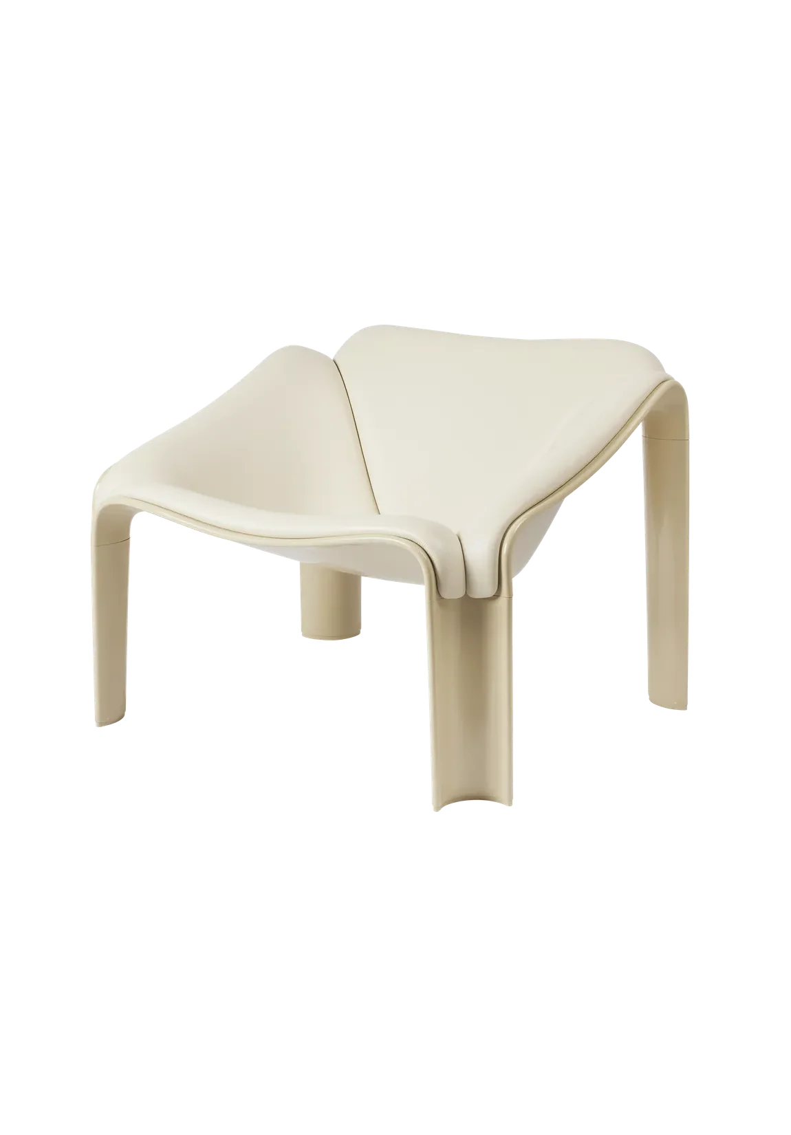 F300 Lounge Chair Smooth Leather - GUBI (Cream)