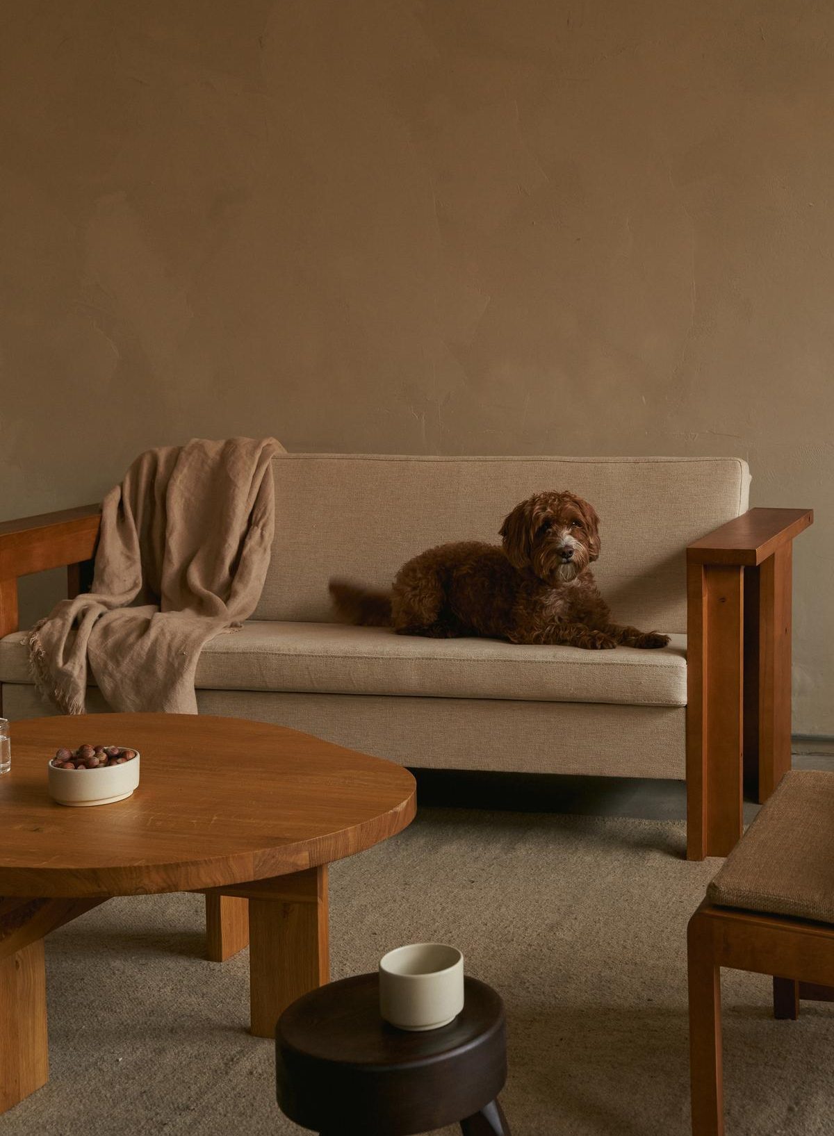 Symmetry Couch Ash Oat Fabric | Frama