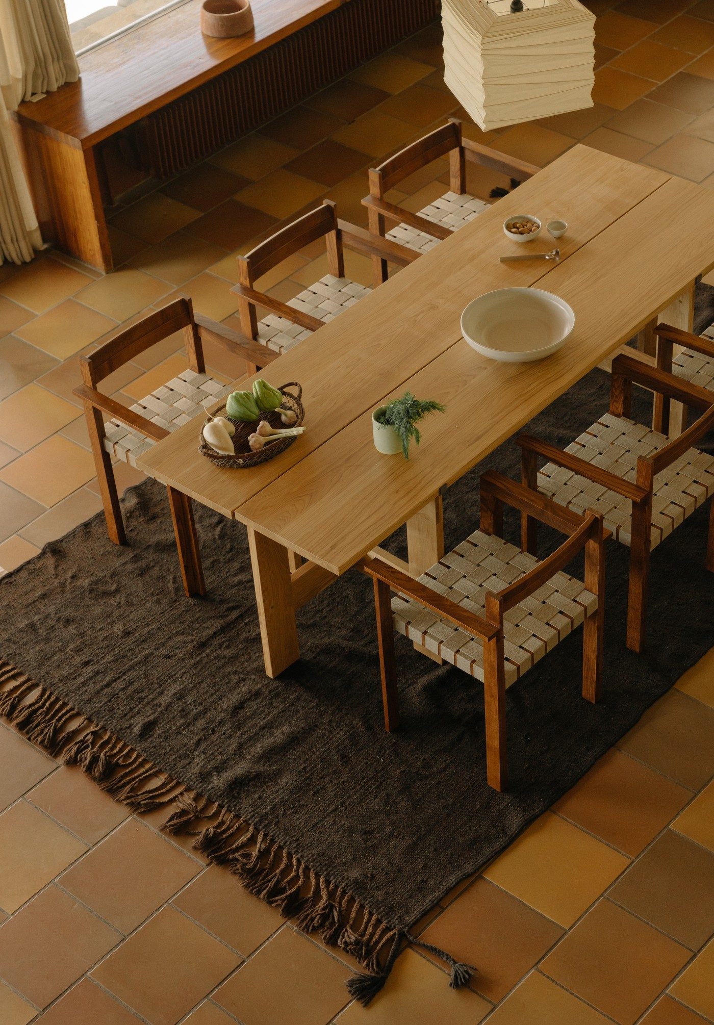 Farmhouse Trestle Table | Natural Oak | L220 Planks | FRAMA