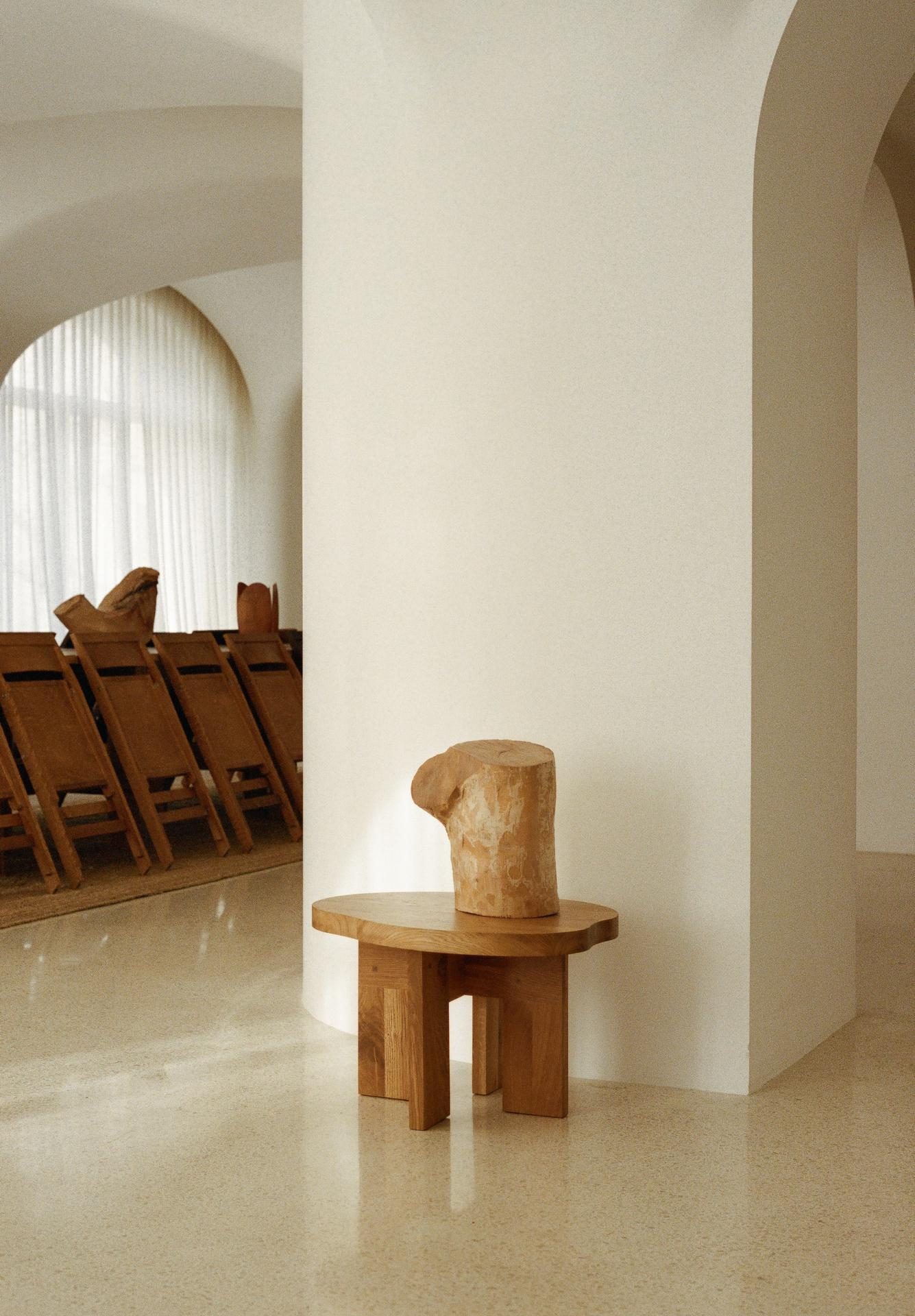 Farmhouse Side Table Natural Oak | FRAMA