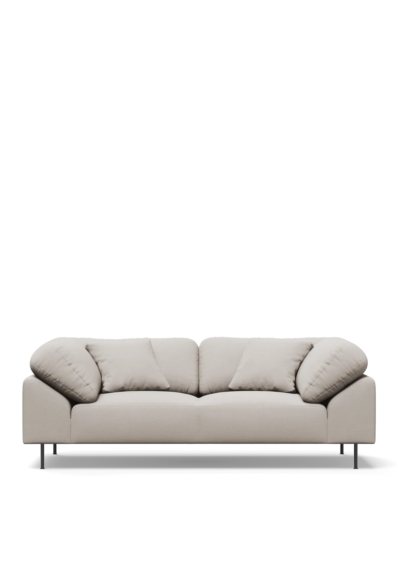 Collar 2-seater - Natural bouclé