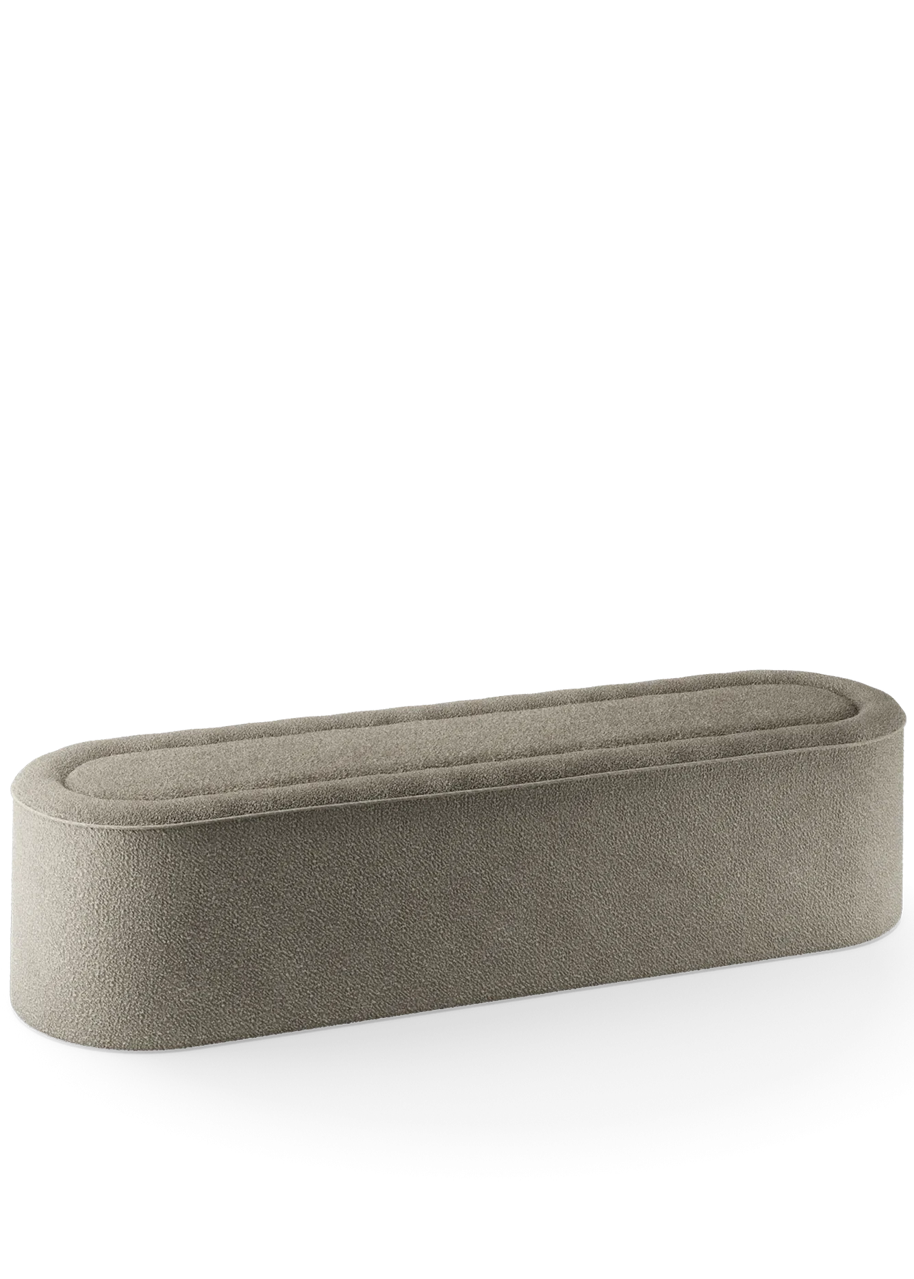 Praline bench (178 cm) - Natural bouclé