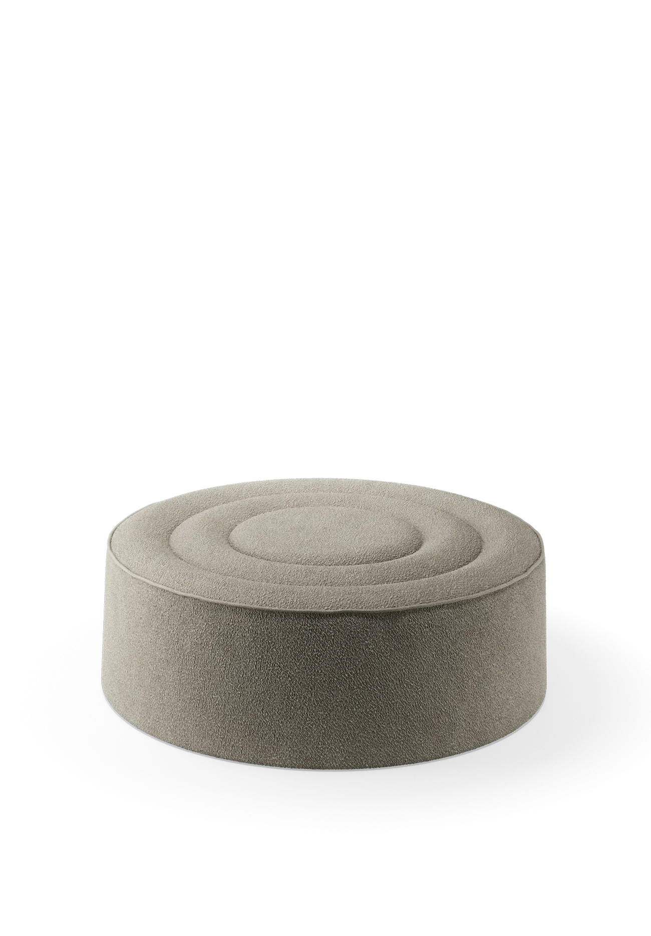 Praline pouf (Ø122 cm) - Natural bouclé