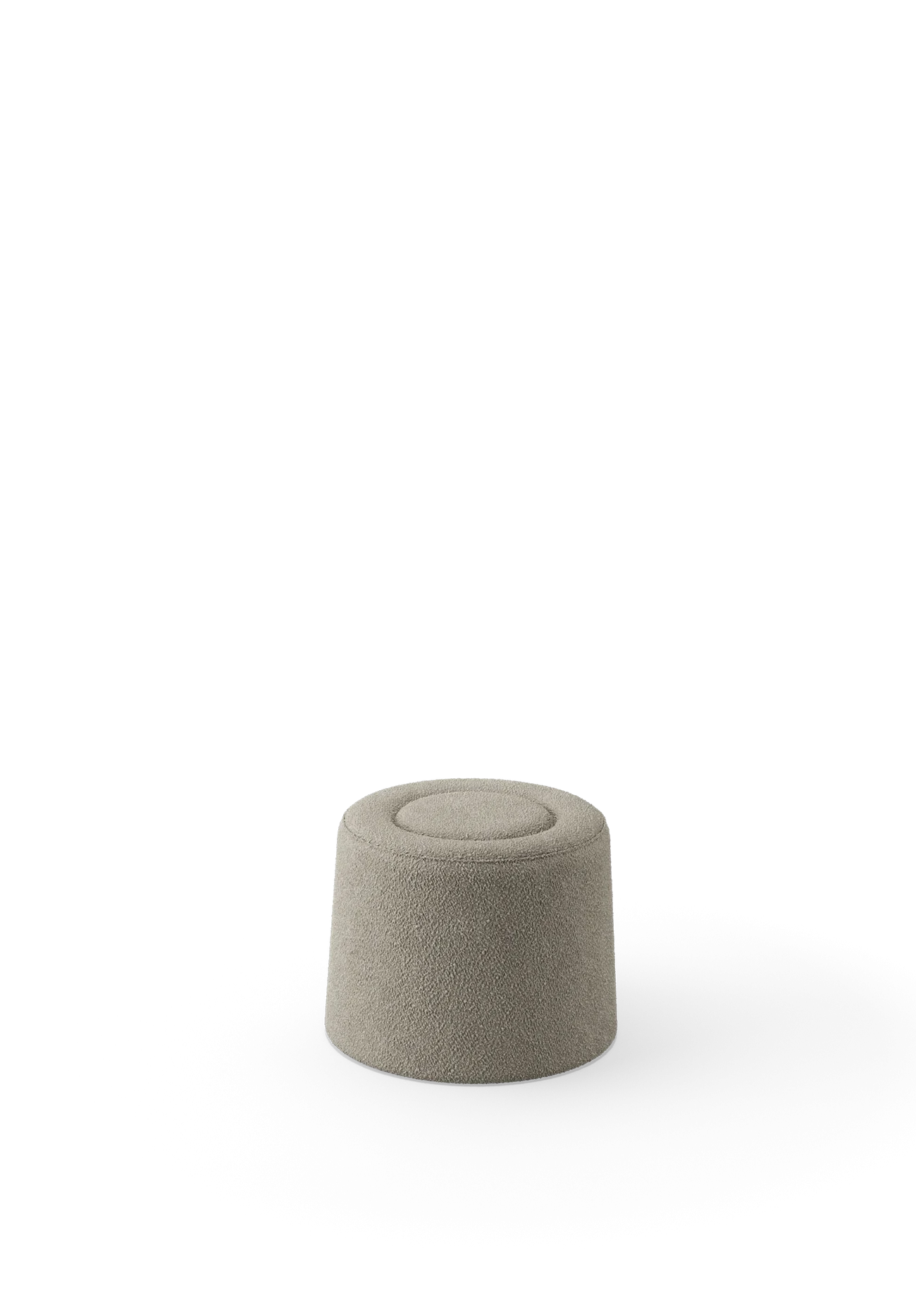 Praline pouf (Ø52 cm) - Natural bouclé