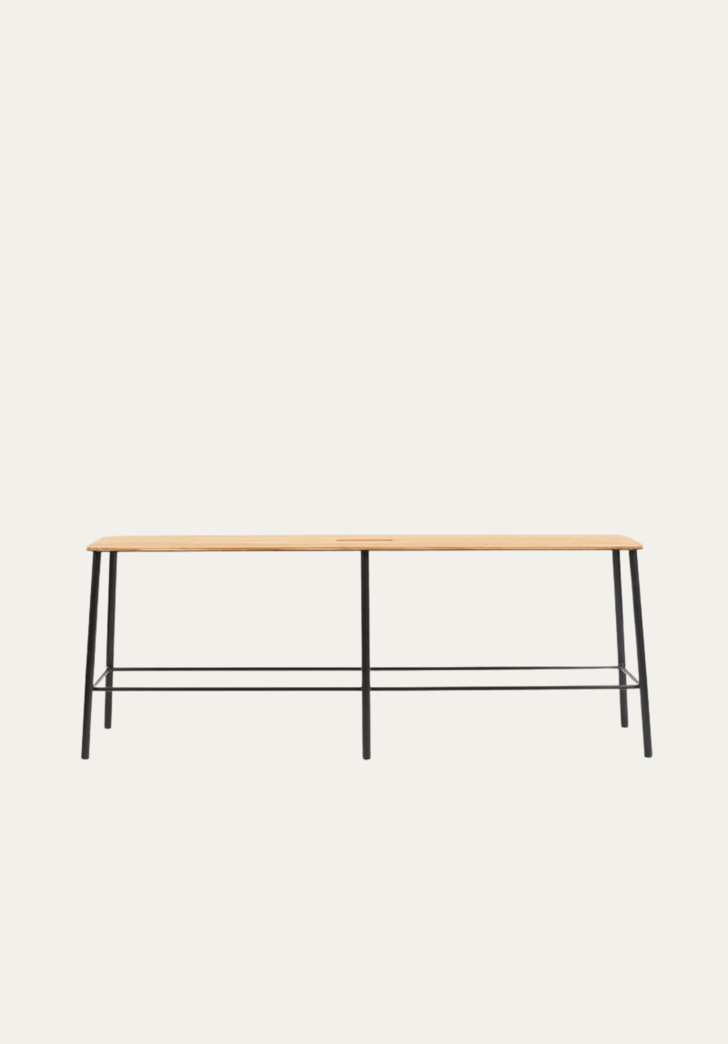 ADAM BENCH | BLACK / OAK | L120 | FRAMA