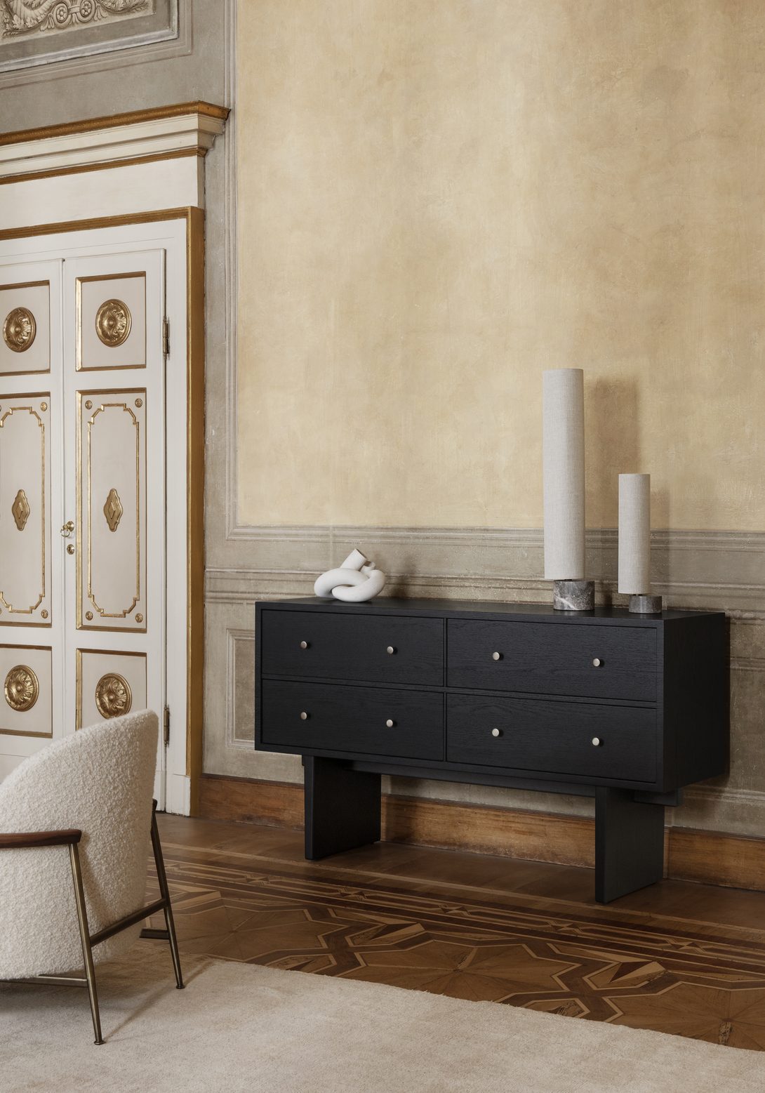 PRIVATE SIDEBOARD Brown/Black Stained Oak | GUBI