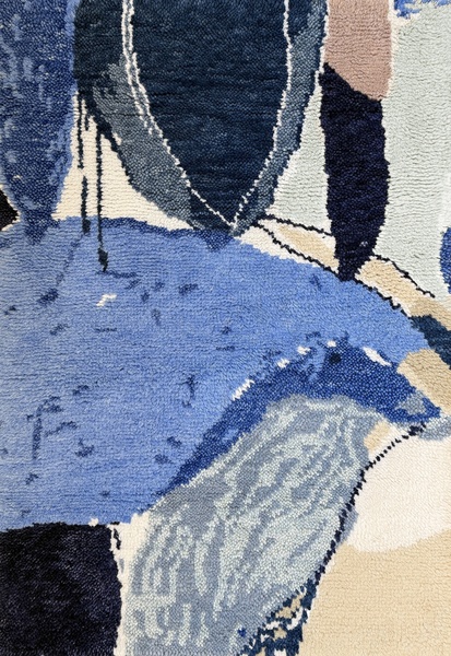 HEATHER CHONTOS WOOL RUG - BLUE LAKE