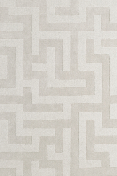 BYZANTINE GRANDE WOOL RUG - LIGHT OATMEAL | Layered
