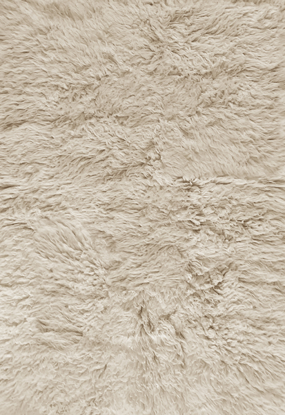 SHAGGY WOOL RUG - OATMEAL | Layered