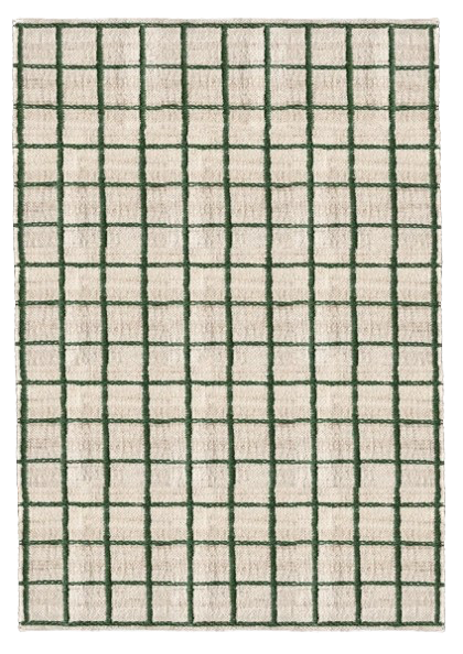 STRATA JUTE RUG - GREEN | Layered