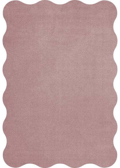 SCALLOP WOOL RUG - Pink Lavender 180X270
