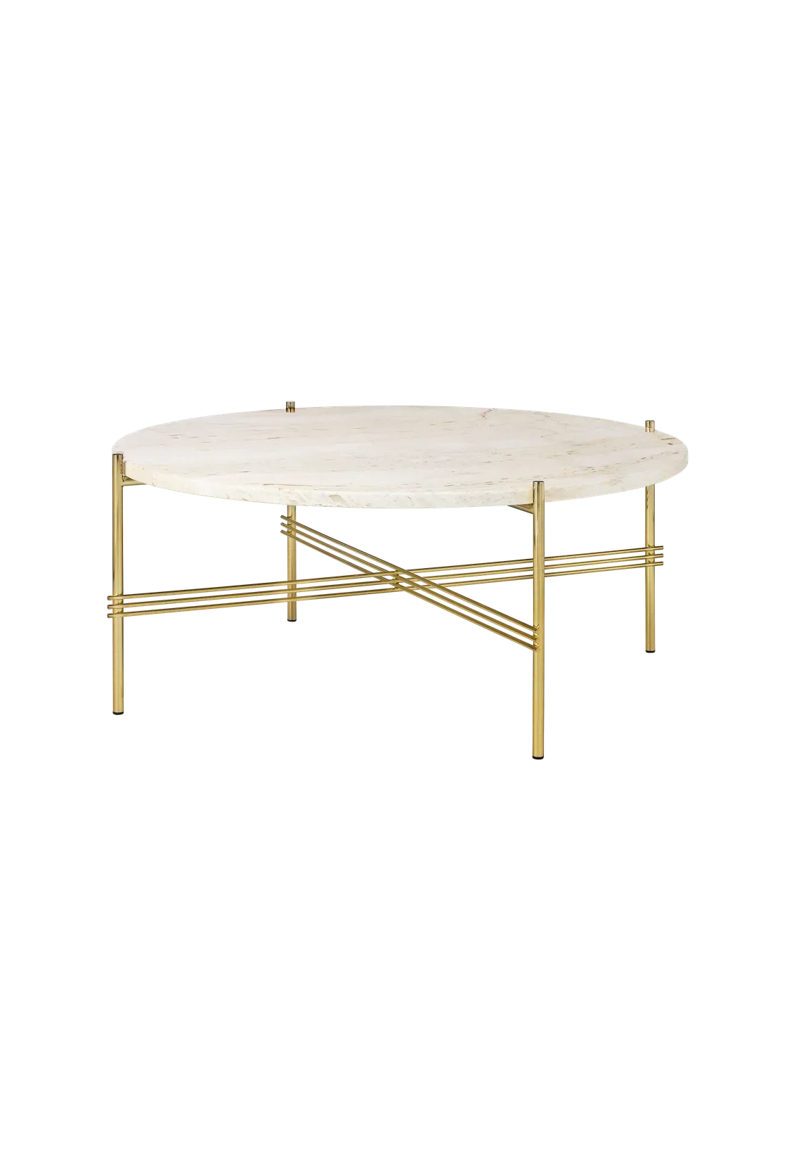 TS COFFEE TABLE Neutral White Travertine| GUBI